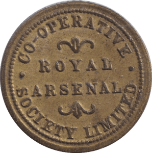 1920 ONE POUND TOKEN ARSENAL CO - OP - OTHER TOKENS - Cambridgeshire Coins