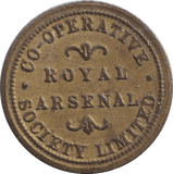 1920 ONE POUND TOKEN ARSENAL CO - OP - OTHER TOKENS - Cambridgeshire Coins