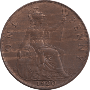1920 PENNY ( AUNC ) - WORLD COINS - Cambridgeshire Coins