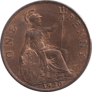 1920 PENNY ( GVF ) - PENNY - Cambridgeshire Coins