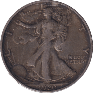 1920 SILVER HALF DOLLAR USA - SILVER WORLD COINS - Cambridgeshire Coins