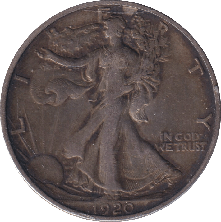 1920 SILVER HALF DOLLAR USA - SILVER WORLD COINS - Cambridgeshire Coins