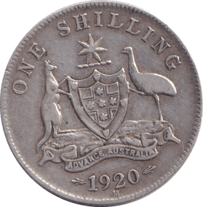 1920 SILVER ONE SHILLING AUSTRALIA - WORLD COINS - Cambridgeshire Coins
