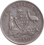 1920 SILVER ONE SHILLING AUSTRALIA - WORLD COINS - Cambridgeshire Coins