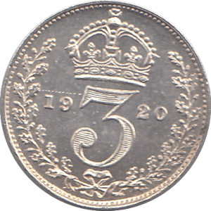 1920 SILVER THREEPENCE ( UNC ) - THREEPENCE - Cambridgeshire Coins