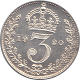 1920 SILVER THREEPENCE ( UNC ) - THREEPENCE - Cambridgeshire Coins