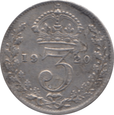 1920 SILVER THREEPENCE ( VF ) - Threepence - Cambridgeshire Coins