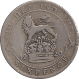 1920 SIXPENCE ( FINE ) - SIXPENCE - Cambridgeshire Coins