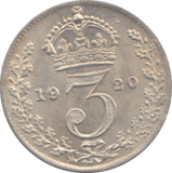 1920 THREEPENCE ( AUNC ) - THREEPENCE - Cambridgeshire Coins