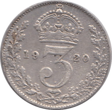 1920 THREEPENCE ( FINE ) - THREEPENCE - Cambridgeshire Coins