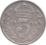 1920 THREEPENCE ( FINE ) - THREEPENCE - Cambridgeshire Coins