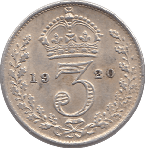 1920 THREEPENCE ( FINE ) - THREEPENCE - Cambridgeshire Coins