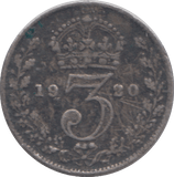 1920 THREEPENCE ( GF ) - THREEPENCE - Cambridgeshire Coins