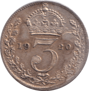 1920 THREEPENCE ( GF ) - THREEPENCE - Cambridgeshire Coins