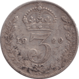1920 THREEPENCE ( NF ) - THREEPENCE - Cambridgeshire Coins