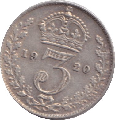 1920 THREEPENCE ( VF ) - THREEPENCE - Cambridgeshire Coins