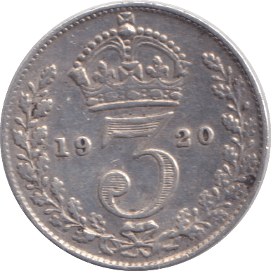 1920 THREEPENCE ( VF ) - THREEPENCE - Cambridgeshire Coins
