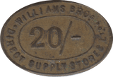 1920 TWENTY SHILLING TOKEN WILLIAMS BROTHERS - OTHER TOKENS - Cambridgeshire Coins
