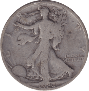 1920 USA HALF DOLLAR - WORLD COINS - Cambridgeshire Coins