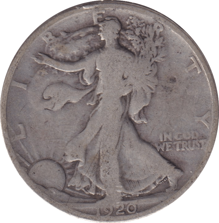 1920 USA HALF DOLLAR - WORLD COINS - Cambridgeshire Coins