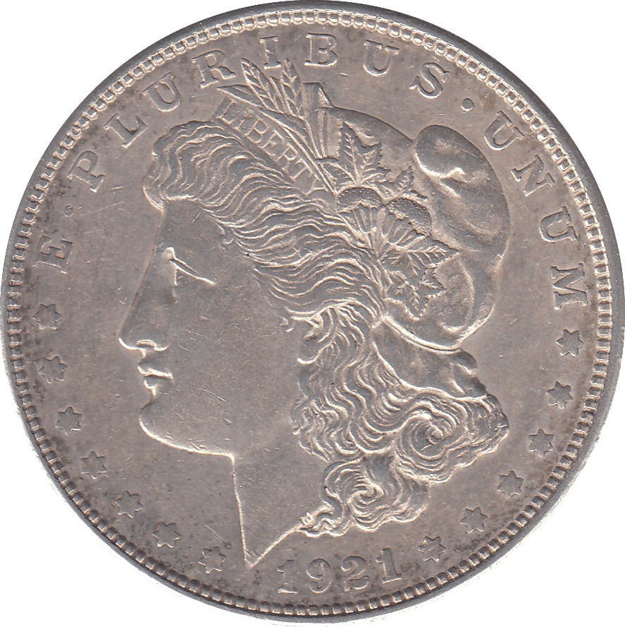 1921 D SILVER MORGAN DOLLAR USA - SILVER WORLD COINS - Cambridgeshire Coins