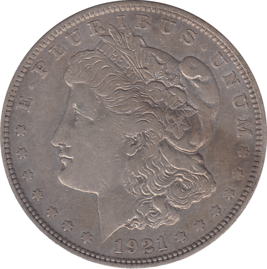 1921 D SILVER MORGAN DOLLAR USA - SILVER WORLD COINS - Cambridgeshire Coins