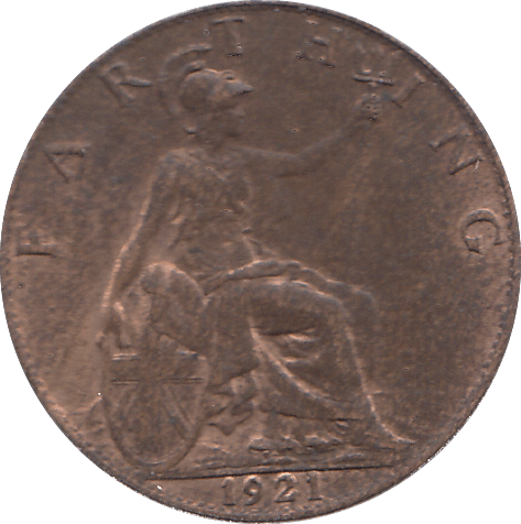 1921 FARTHING ( UNC ) (Copy) - FARTHING - Cambridgeshire Coins