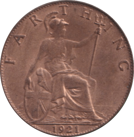 1921 FARTHING ( UNC ) - FARTHING - Cambridgeshire Coins