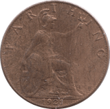 1921 FARTHING ( UNC ) - Farthing - Cambridgeshire Coins