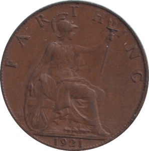 1921 FARTHING ( VF ) - FARTHING - Cambridgeshire Coins