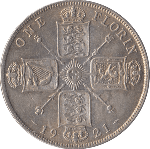 1921 FLORIN ( AUNC ) - FLORIN - Cambridgeshire Coins