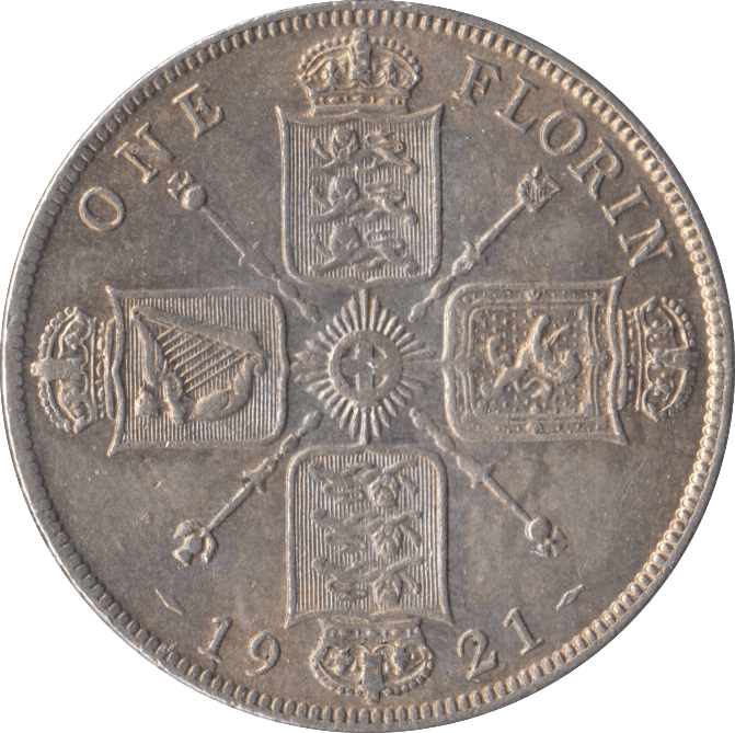 1921 FLORIN ( AUNC ) - FLORIN - Cambridgeshire Coins
