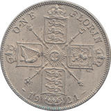 1921 FLORIN ( EF ) - FLORIN - Cambridgeshire Coins