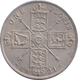 1921 FLORIN ( EF ) - FLORIN - Cambridgeshire Coins