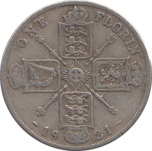 1921 FLORIN ( FINE ) - FLORIN - Cambridgeshire Coins