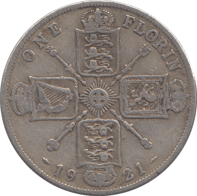 1921 FLORIN ( FINE ) - FLORIN - Cambridgeshire Coins