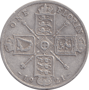 1921 FLORIN ( FINE ) - FLORIN - Cambridgeshire Coins