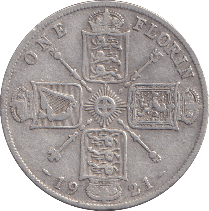 1921 FLORIN ( FINE ) - FLORIN - Cambridgeshire Coins
