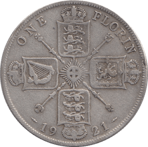1921 FLORIN ( FINE ) - FLORIN - Cambridgeshire Coins