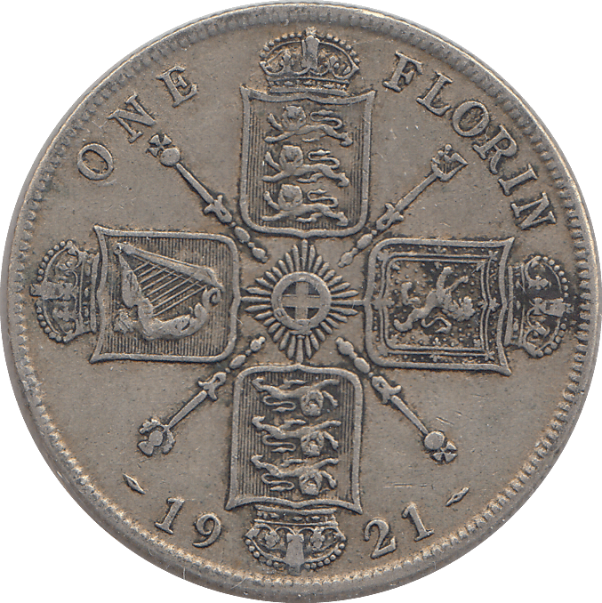 1921 FLORIN ( FINE ) - FLORIN - Cambridgeshire Coins