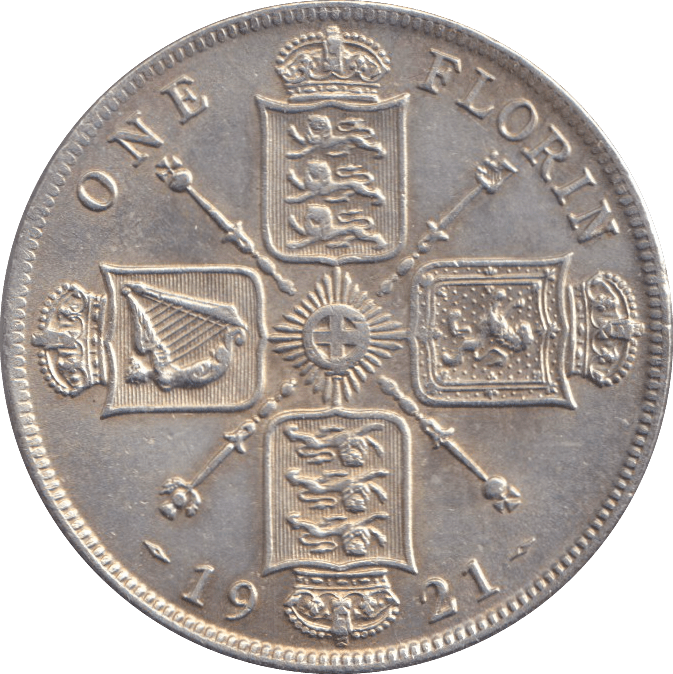 1921 FLORIN ( GVF ) - FLORIN - Cambridgeshire Coins