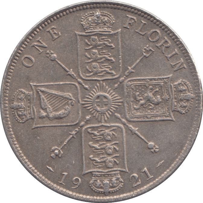 1921 FLORIN ( GVF ) - FLORIN - Cambridgeshire Coins