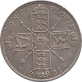 1921 FLORIN ( GVF ) - FLORIN - Cambridgeshire Coins