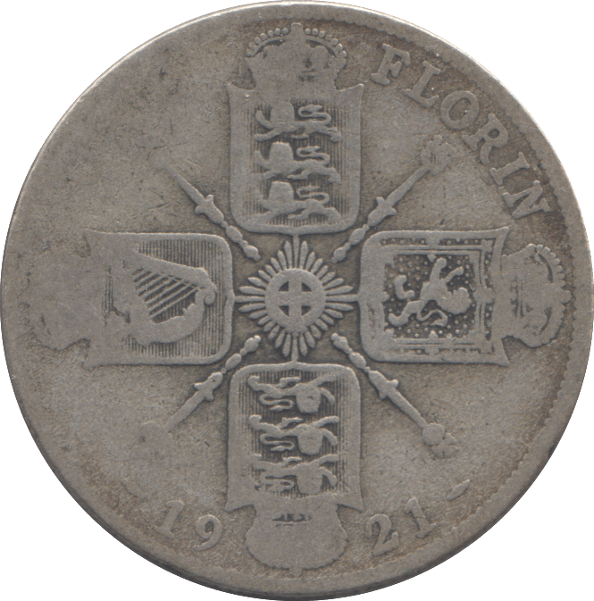 1921 FLORIN ( NF ) - FLORIN - Cambridgeshire Coins