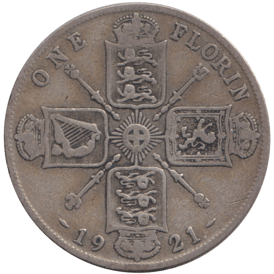 1921 FLORIN ( NF ) - FLORIN - Cambridgeshire Coins
