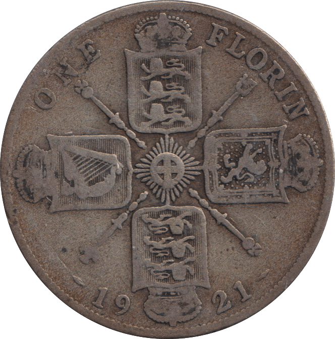 1921 FLORIN ( NF ) - FLORIN - Cambridgeshire Coins