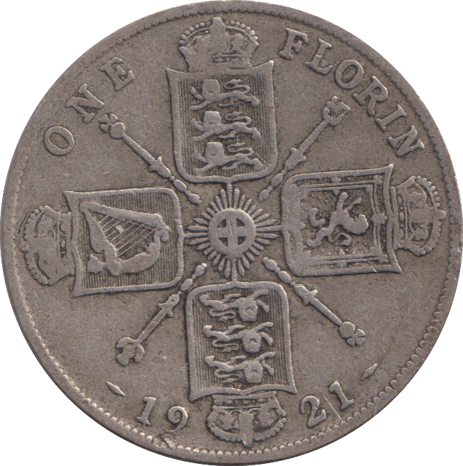 1921 FLORIN ( NF ) - FLORIN - Cambridgeshire Coins