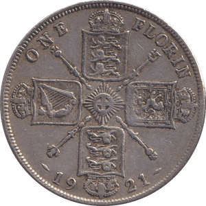1921 FLORIN ( VF ) - FLORIN - Cambridgeshire Coins