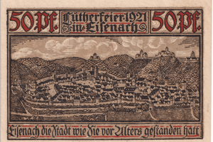 1921 GERMANY 50 PFENNIG BANKNOTE REF-1709 - WORLD BANKNOTES - Cambridgeshire Coins