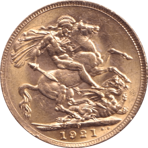 1921 GOLD SOVEREIGN ( AUNC ) - SOVEREIGN - Cambridgeshire Coins